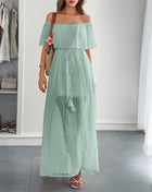 SS Elegant Dress gray green