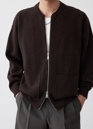 SS Zipper Cardigan