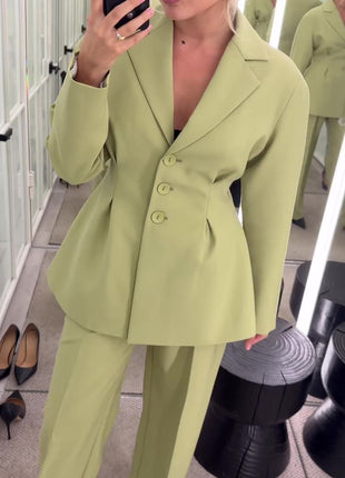 SS Fruit Green Suit Jacket & Pants Set