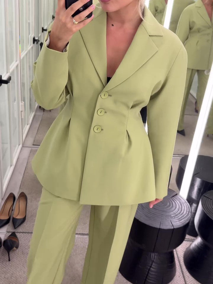 SS Fruit Green Suit Jacket & Pants Set Fruit green