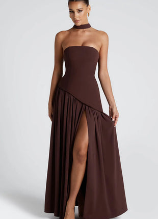 SS Evening Dress Dark Brown