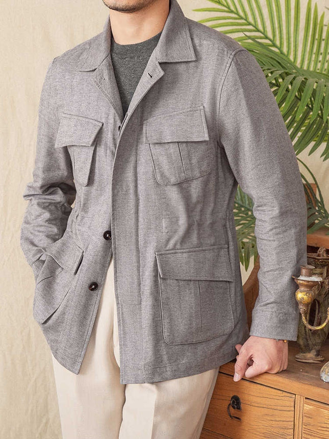 Men's Herringbone Casual Retro Jacket