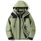 Three-in-one Outdoor Jacket Coat Men's And Women's Green