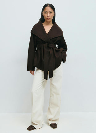 SS Autumn And Winter Coat Brown