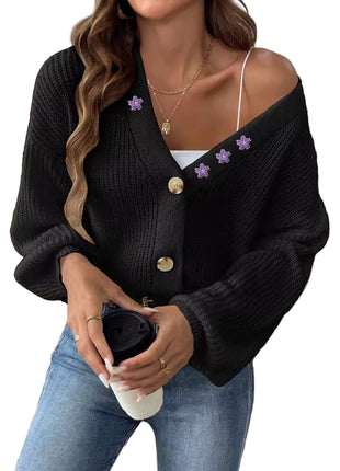 SS Cardigan Black