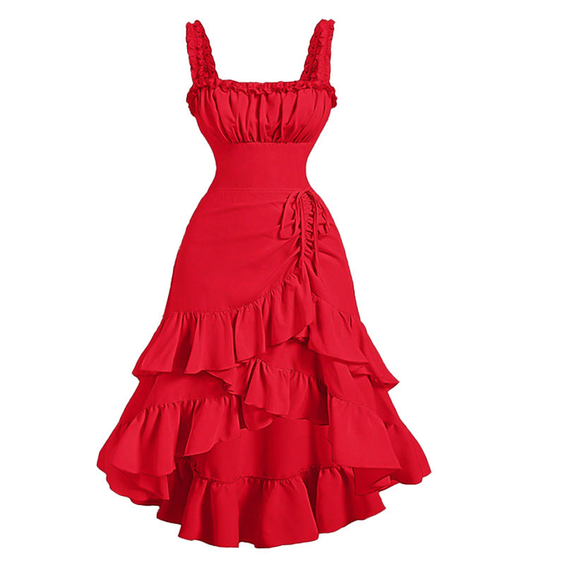 Slim Fit Sexy All-matching Suspenders Dress Women