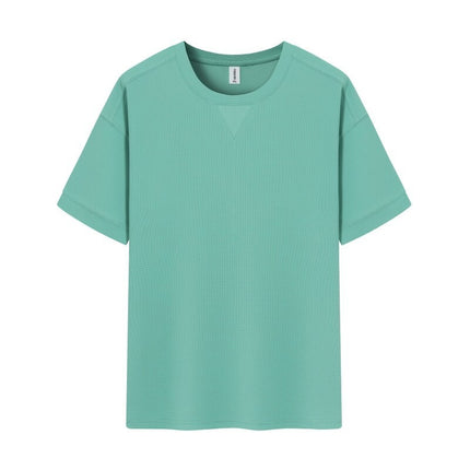 Waffle Heavy T-shirt For Men Dark Green