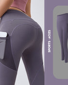 SS Yoga Pants Tomato Purple