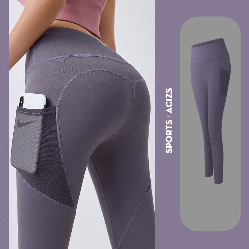 SS Yoga Pants Tomato Purple