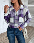 SS Cropped Jacket Purple