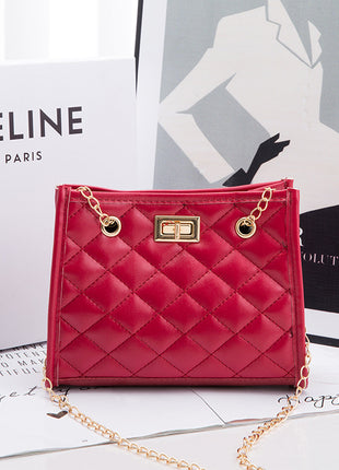 SS Chain Shoulder Bag Red
