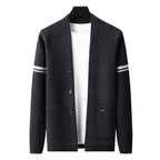 Men's Long Sleeved Sweater Coat