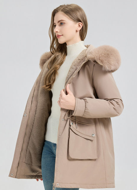 SS Winter Fur-Lined Jacket Khaki
