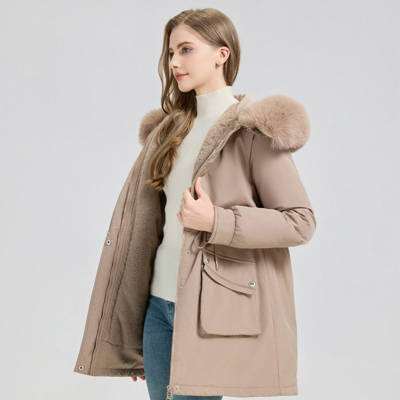 SS Winter Fur-Lined Jacket Khaki