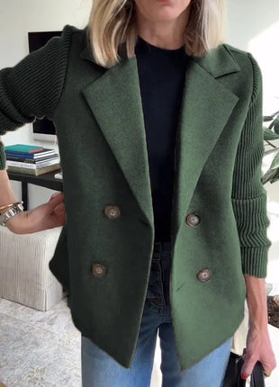 SS Women's Wool Coat Green