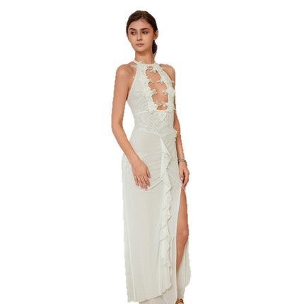 Women's Cutout Backless Beach Cover-Up Dress | Bikini Swimsuit Cover