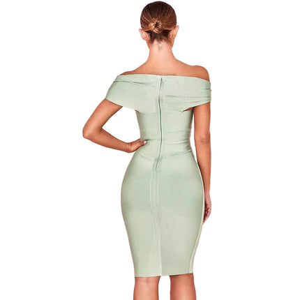 Shoulder Bandage One-piece Dress