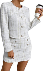 SS Button Jacket | Set white suit