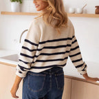 Women's Striped Pullover Top Fashion Cardigan