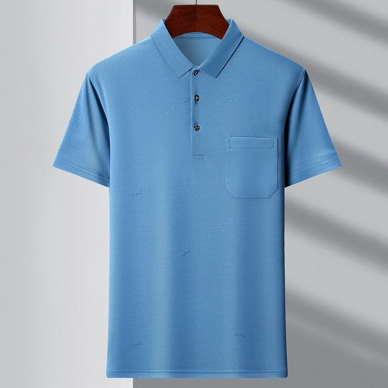Men's Polo Stripes T-shirt 1720 Blue