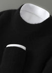 Black Half Turtleneck / M