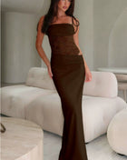 SS Beach Club Dress Brown