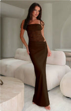 SS Beach Club Dress Brown