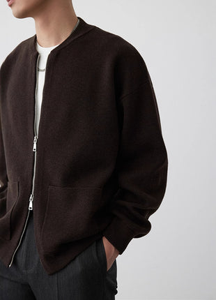 SS Zipper Cardigan