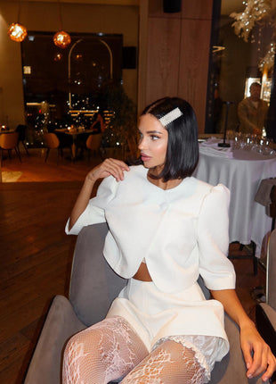 SS Crop Top & Shorts Set