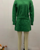 SS Sweater Skirt Sets Green