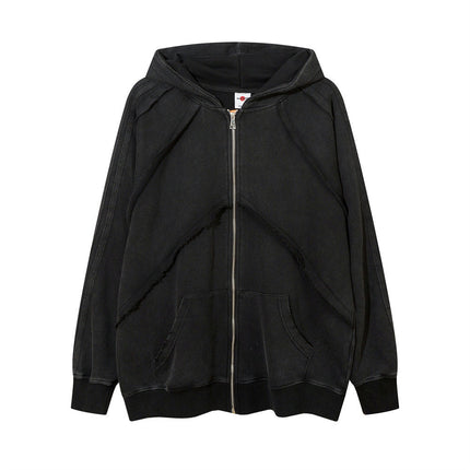 Men's Stitching Edging Hoodie