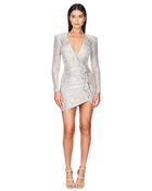 SS Sequins Dress silver white