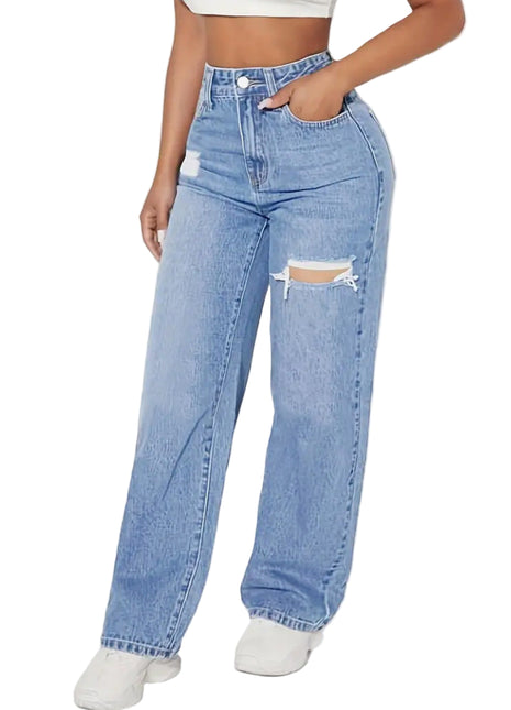 SS Hole Denim Light blue