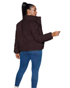 SS Short Padded Jacket Dark Brown