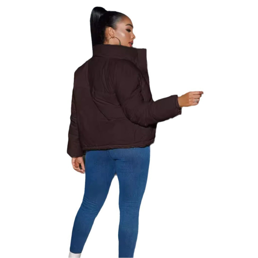 SS Short Padded Jacket Dark Brown