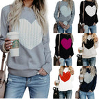 Love Printed Pullover Sweater