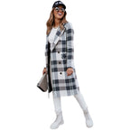 Women’s Plaid Woolen Coat