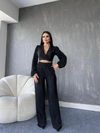 SS Top And Pants Suit