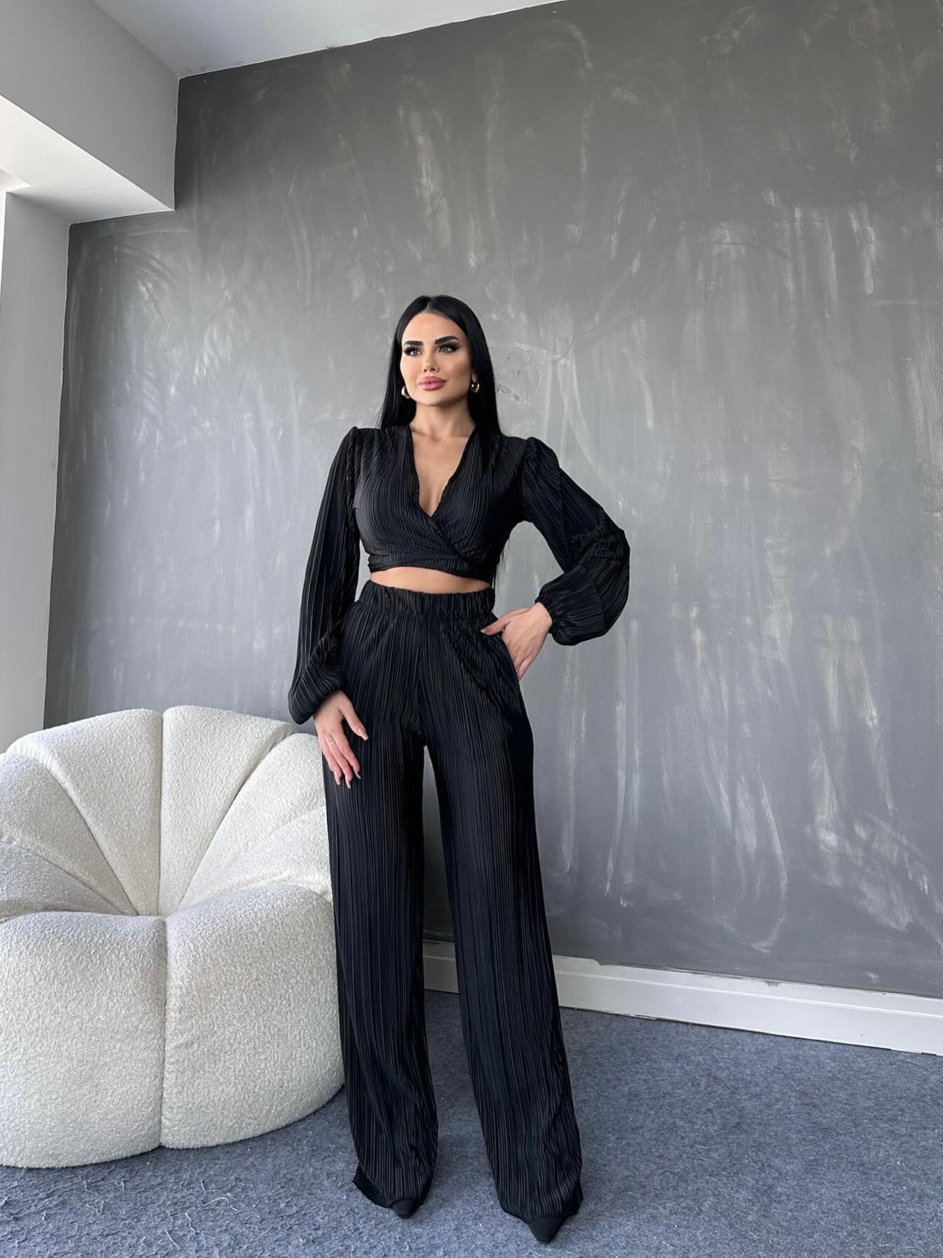 SS Top And Pants Suit