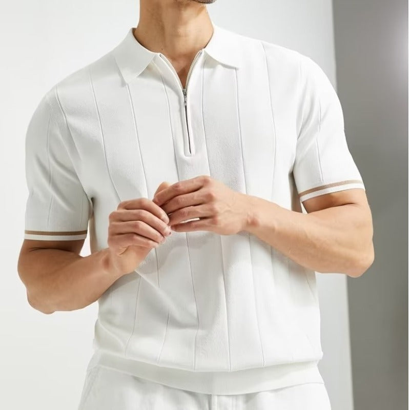 Fashion Polo-shirt Tops Mens White