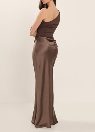 SS One Shoulder Satin Dress
