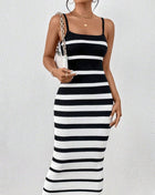 SS Straps Hip Dress Black