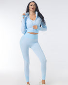 SS 3PCS Yoga Set Sky blue