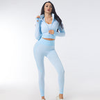 SS 3PCS Yoga Set Sky blue