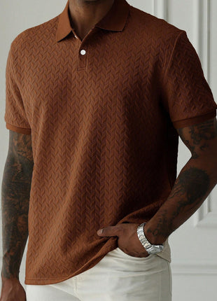 SS Men's Polo T Shirt Brown