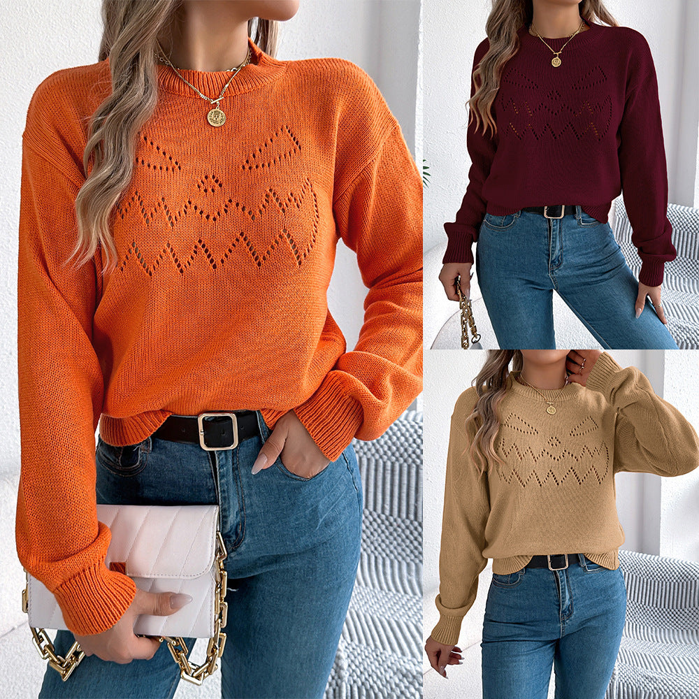 Halloween Hollow-out Lantern Pullover