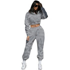 Women's Sports And Leisure Two-piece Set Gray