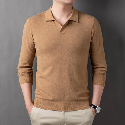 Business Casual Knitwear Camel Yellow