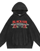 SS Rose Hoodie Black