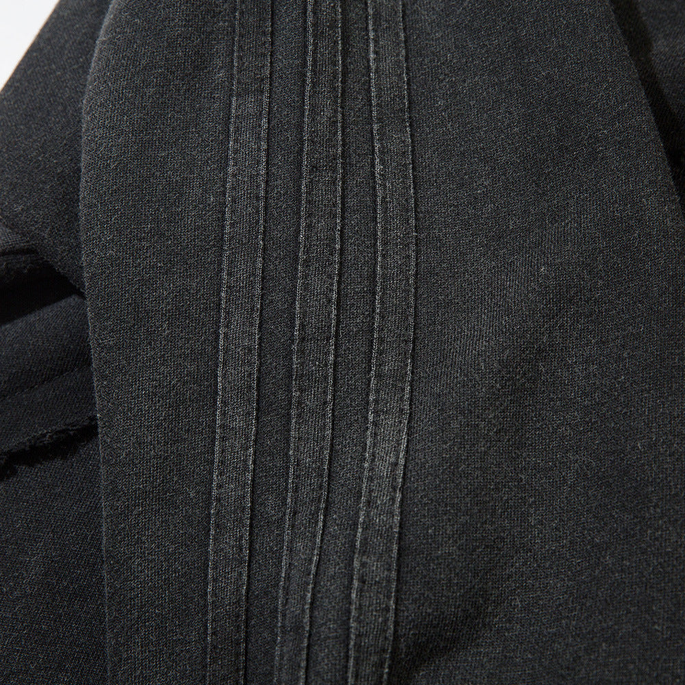 Men's Stitching Edging Hoodie